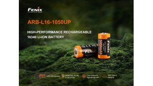 Fenix 16340 - 1050mAh - Acumulator cu USB Type-C - ARB-L 16-1050UP